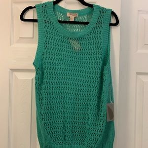 Knit cover up tank